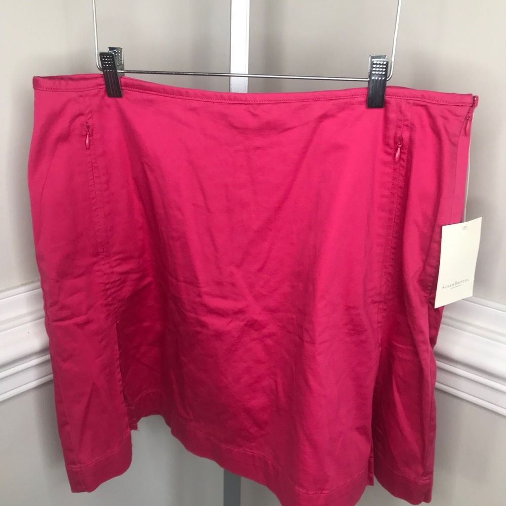 SUSAN BRISTOL 16 Dark Pink Skort New With Tags